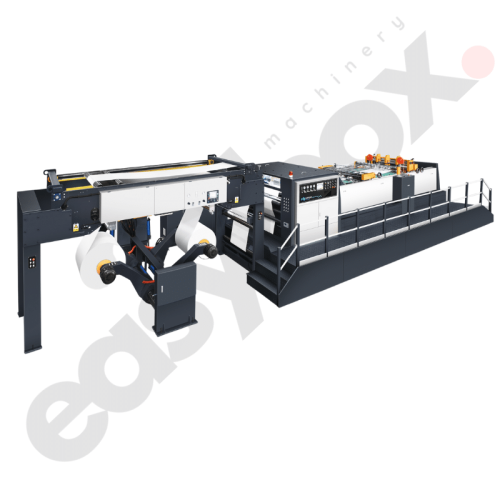 SMC 1900ZH Servo-Präzisions-Doppelhelix-Hochgeschwindigkeits-Bogenschneidemaschine mit automatischem Spleißer und automatischem Palettenwechsler